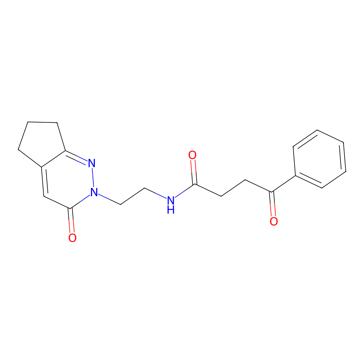 4-oxo-N-(2-(3-oxo-3,5,6,7-tetrahydro-2H-cyclopenta[c]pyridazin-2-yl)ethyl)-4-phenylbutanamide molecular structure, CAS 2097921-47-4