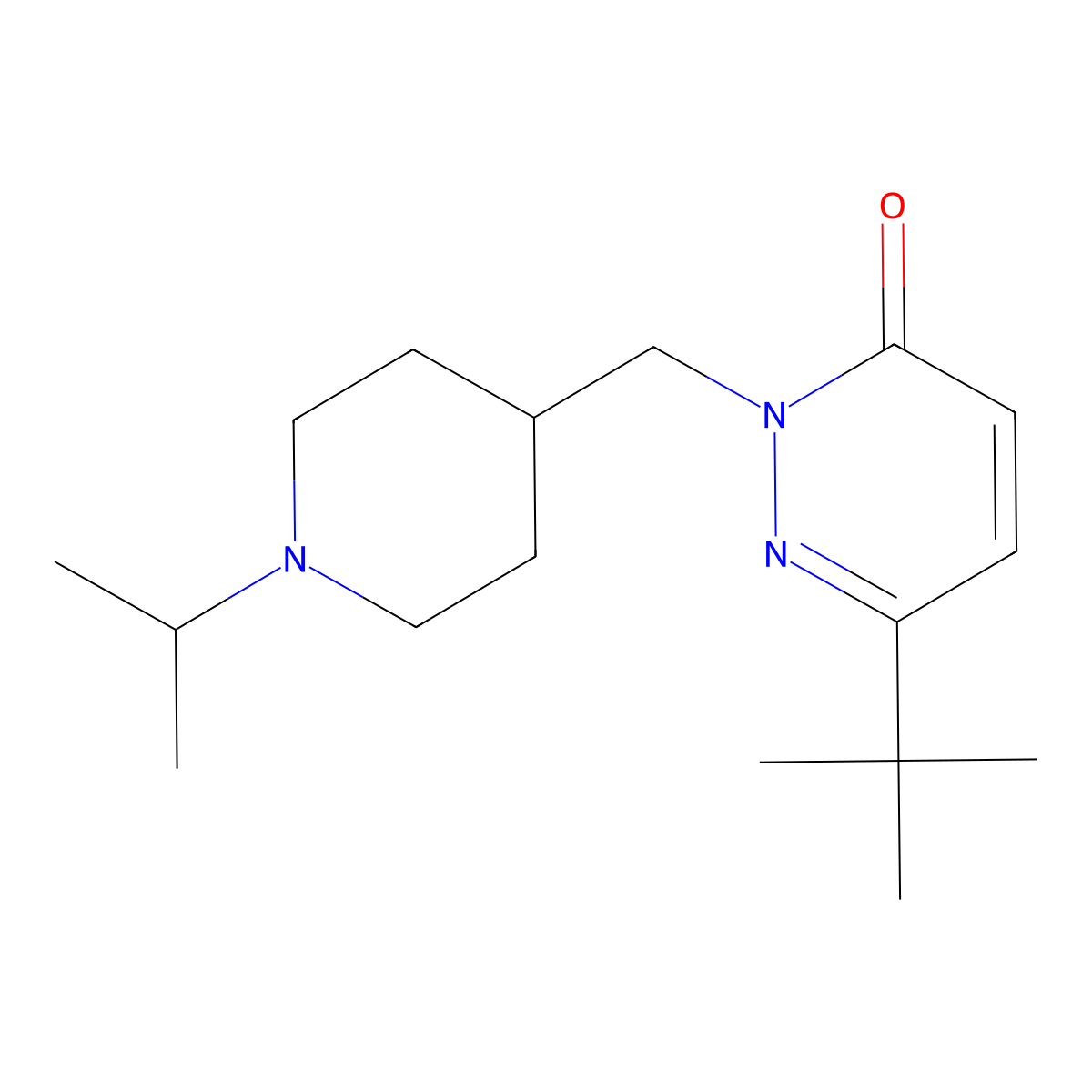 6-Tert-butyl-2-{[1-(propan-2-yl)piperidin-4-yl]methyl}-2,3-dihydropyridazin-3-one molecular structure, CAS 2097924-97-3