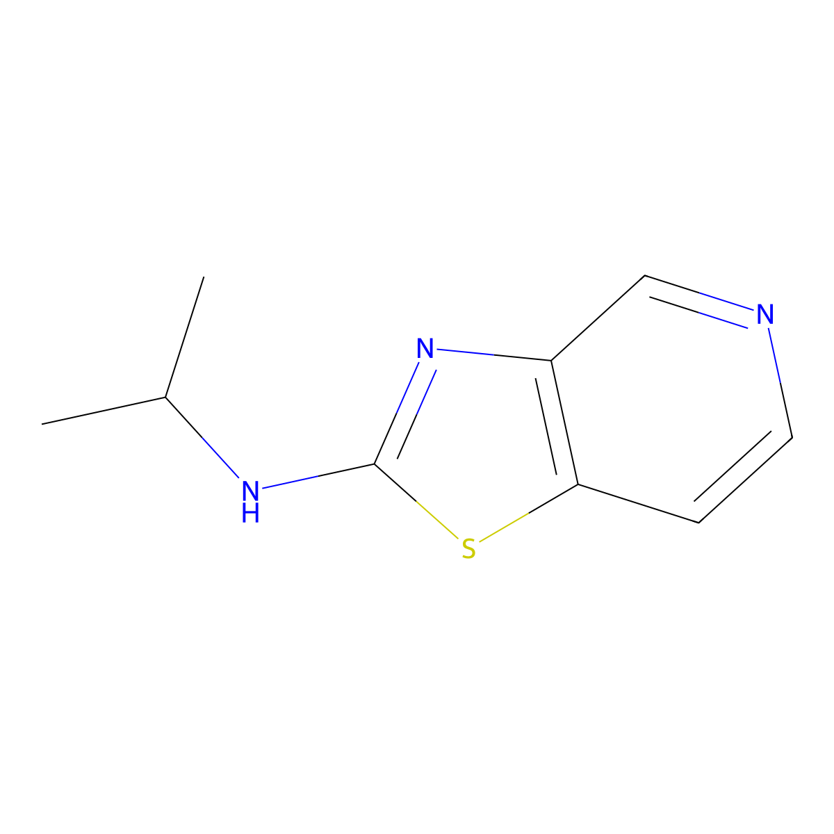 N-(propan-2-yl)-[1,3]thiazolo[4,5-c]pyridin-2-amine molecular structure, CAS 2097925-95-4