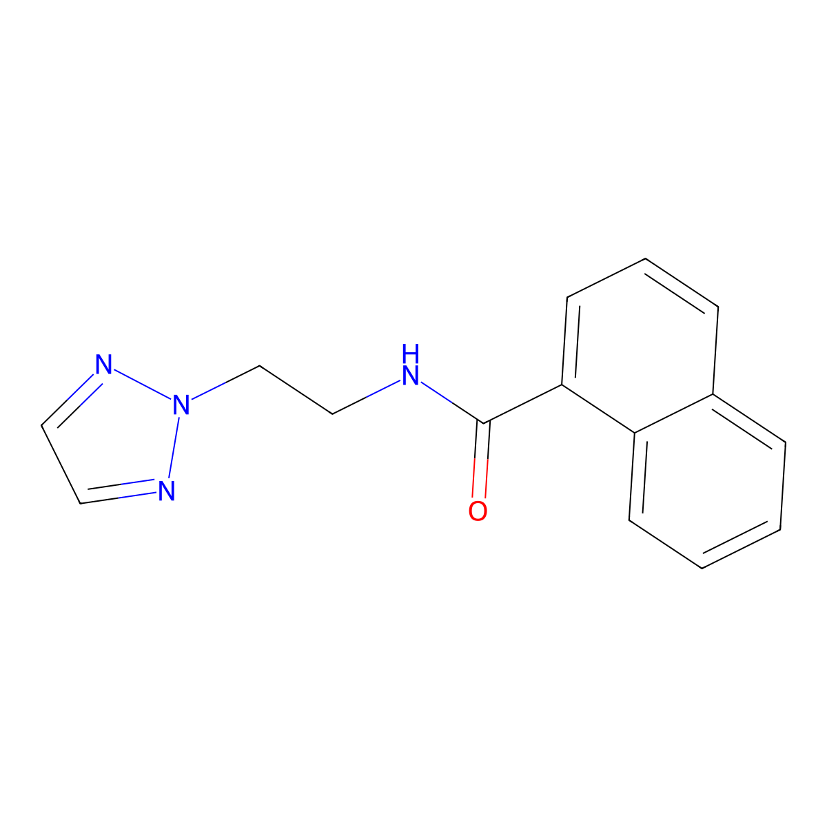 N-(2-(2H-1,2,3-triazol-2-yl)ethyl)-1-naphthamide molecular structure, CAS 2097926-43-5