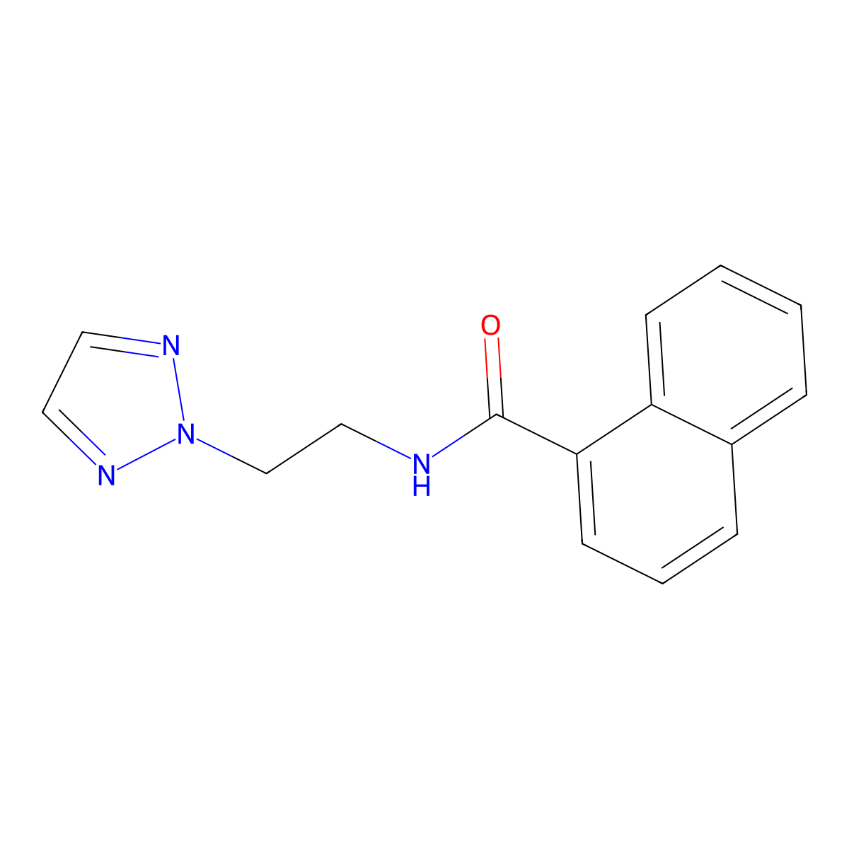 N-(2-(2H-1,2,3-triazol-2-yl)ethyl)-1-naphthamide molecular structure, CAS 2097926-43-5