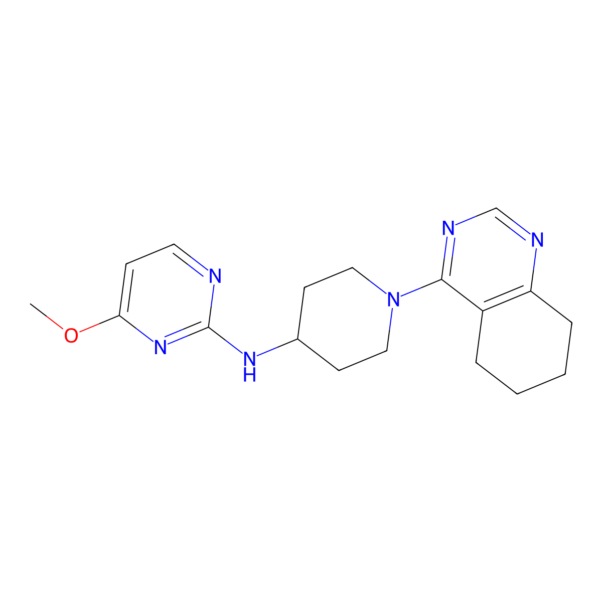 4-methoxy-N-[1-(5,6,7,8-tetrahydroquinazolin-4-yl)piperidin-4-yl]pyrimidin-2-amine molecular structure, CAS 2097926-58-2