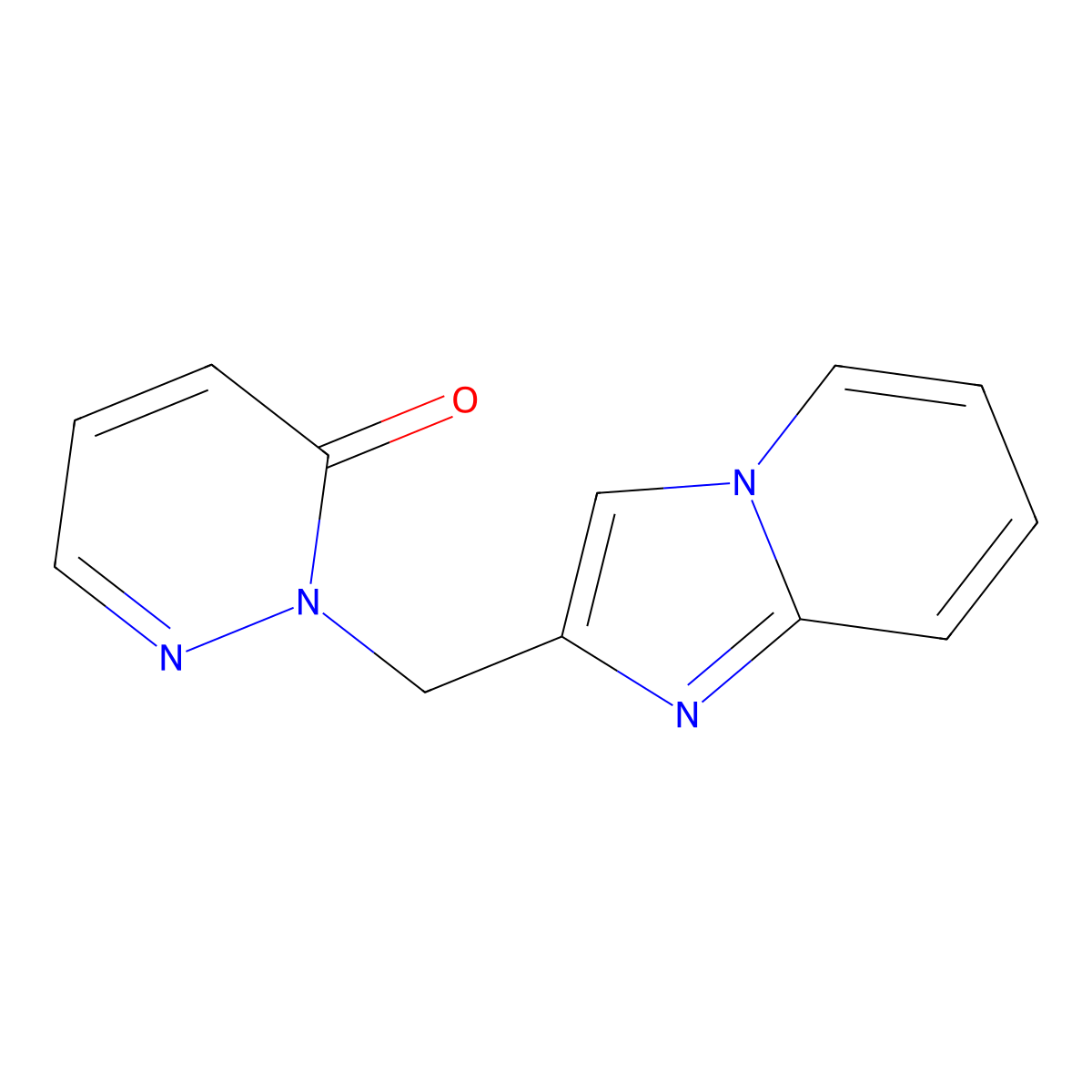 2-({Imidazo[1,2-a]pyridin-2-yl}methyl)-2,3-dihydropyridazin-3-one molecular structure, CAS 2097928-23-7