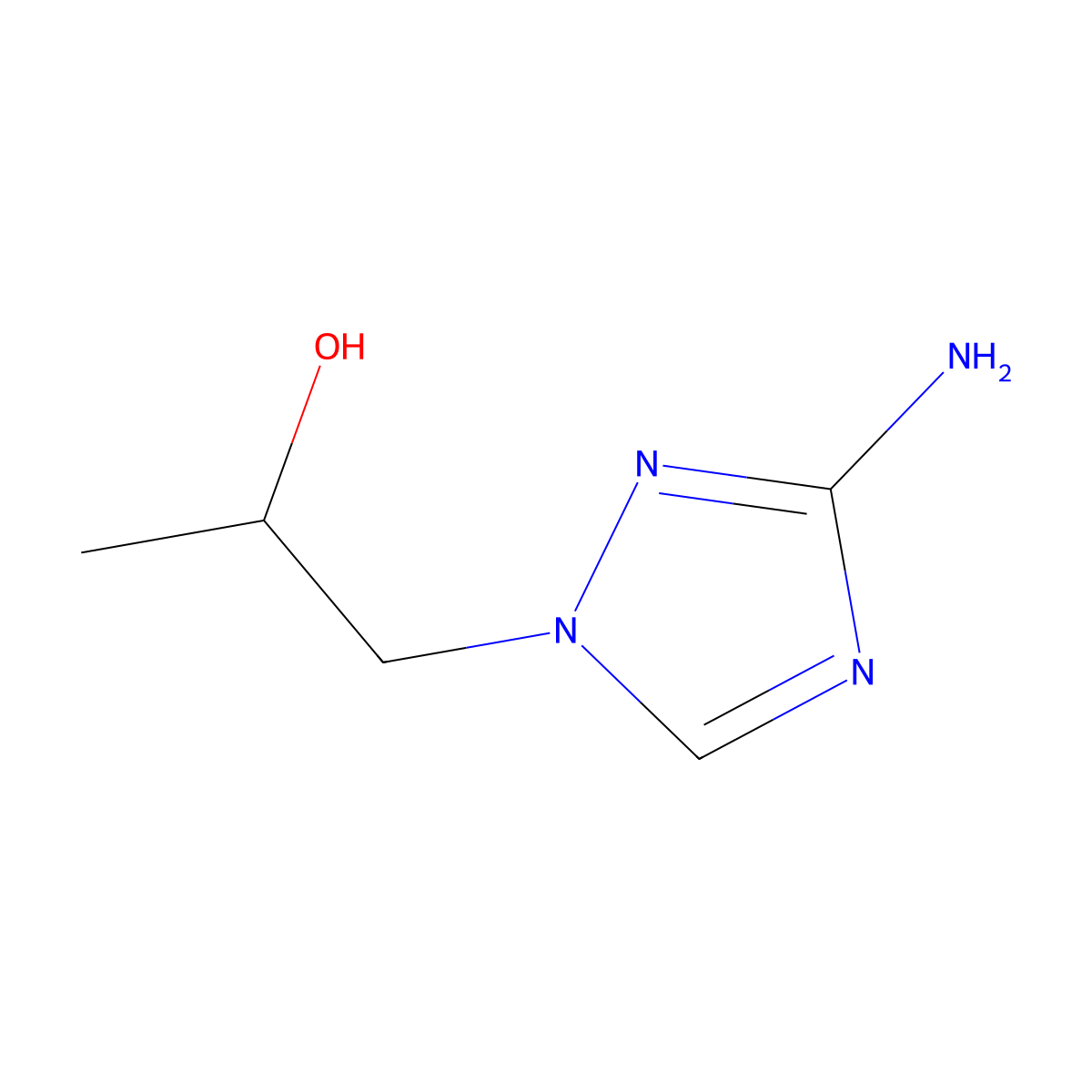 1-(3-amino-1H-1,2,4-triazol-1-yl)propan-2-ol molecular structure, CAS 209793-30-6