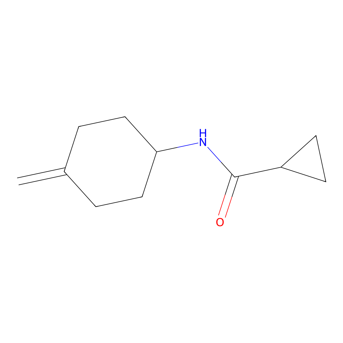 N-(4-methylidenecyclohexyl)cyclopropanecarboxamide molecular structure, CAS 2097930-45-3
