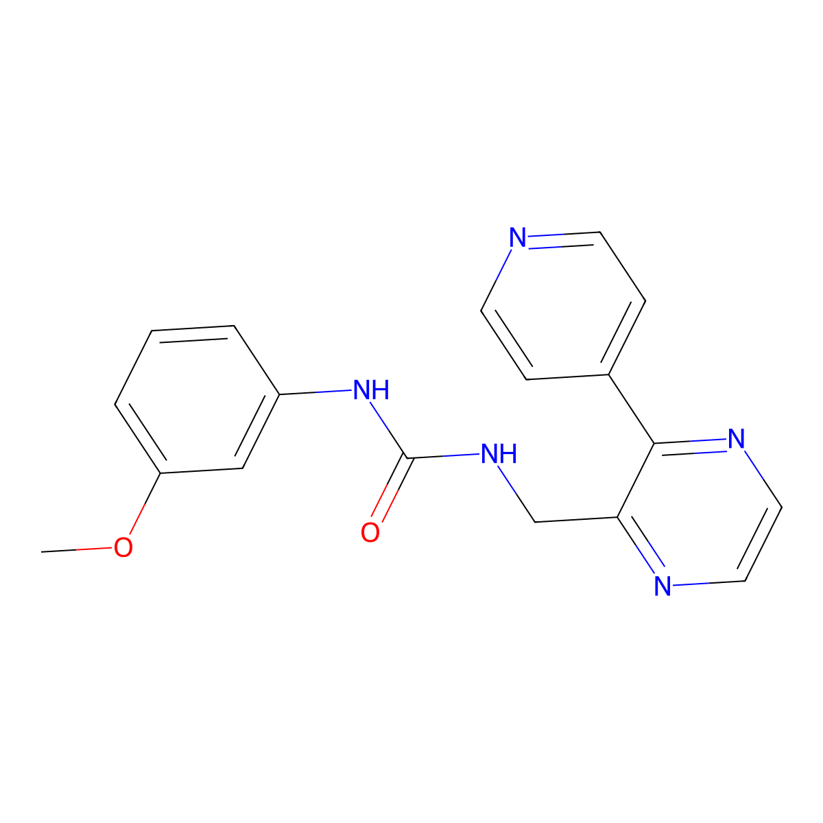 1-(3-Methoxyphenyl)-3-{[3-(pyridin-4-yl)pyrazin-2-yl]methyl}urea molecular structure, CAS 2097930-96-4