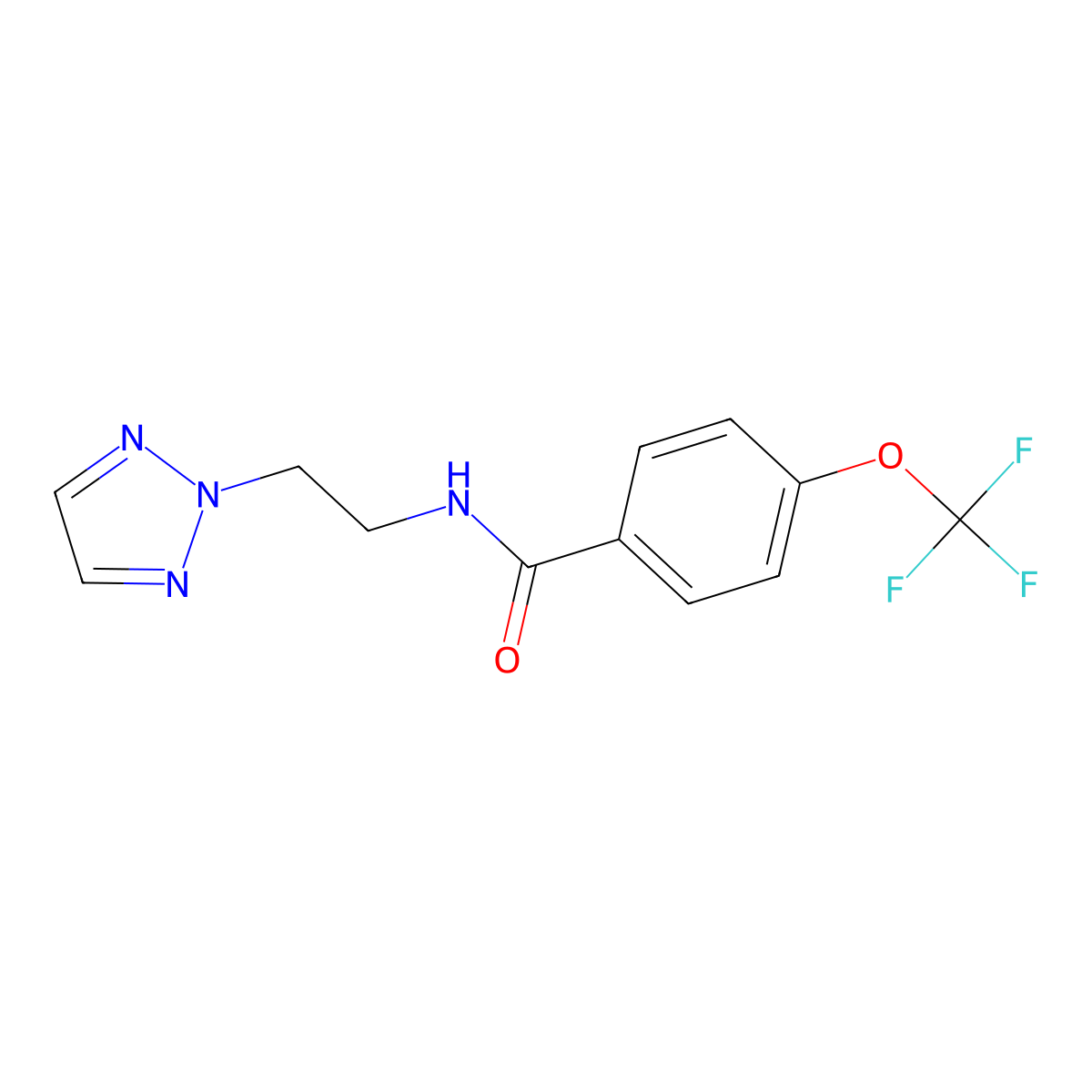 N-[2-(2H-1,2,3-triazol-2-yl)ethyl]-4-(trifluoromethoxy)benzamide molecular structure, CAS 2097932-07-3