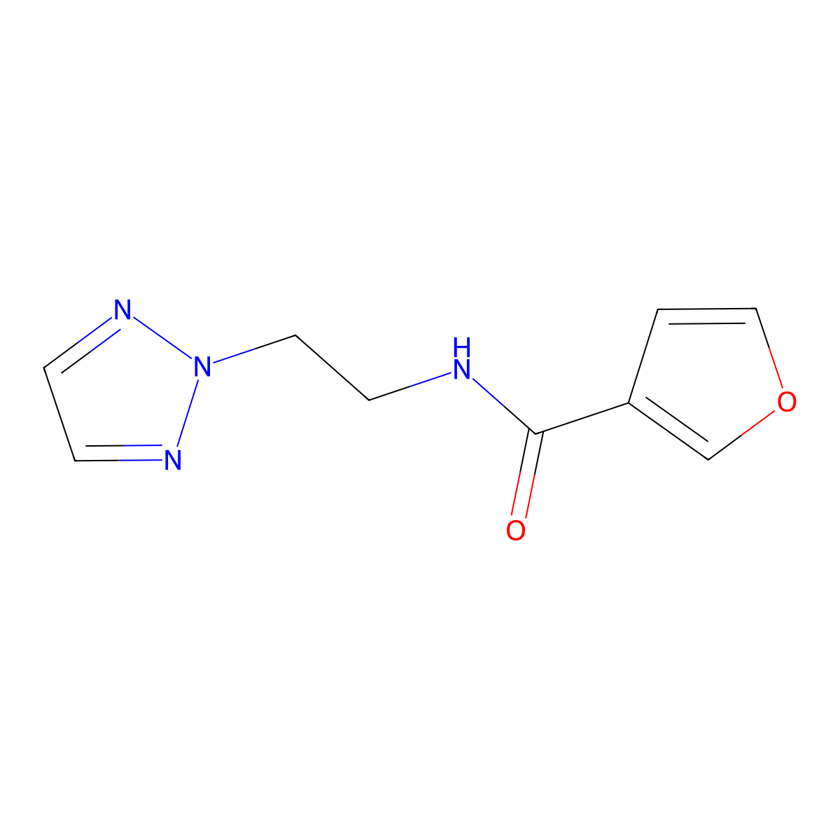 N-[2-(2H-1,2,3-triazol-2-yl)ethyl]furan-3-carboxamide molecular structure, CAS 2097932-32-4
