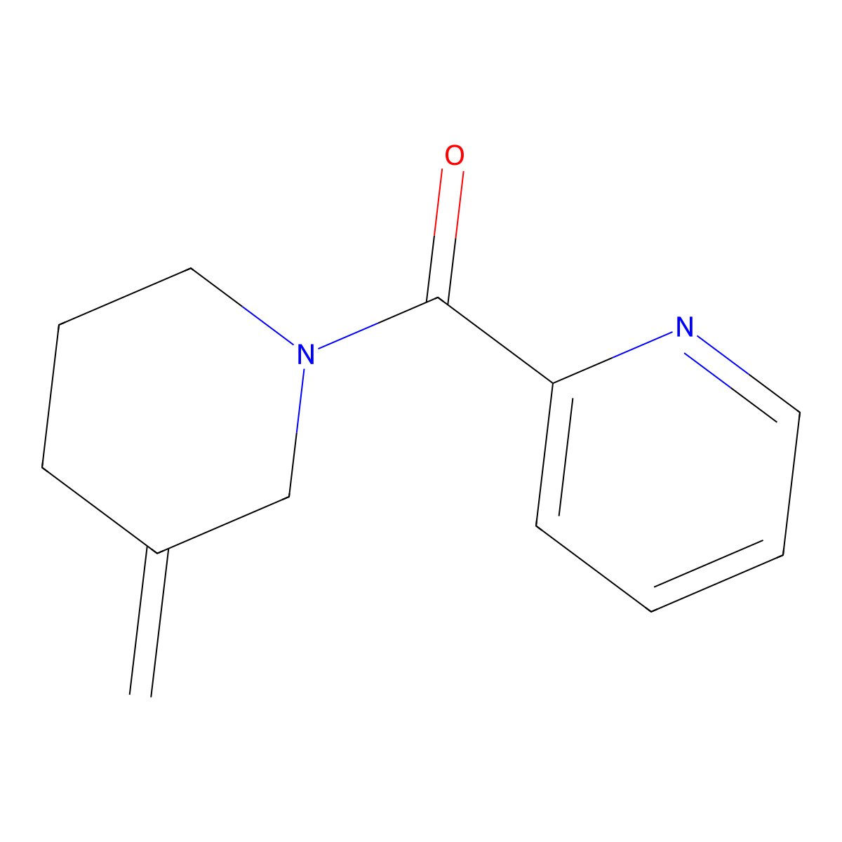 2-(3-Methylidenepiperidine-1-carbonyl)pyridine molecular structure, CAS 2097933-81-6