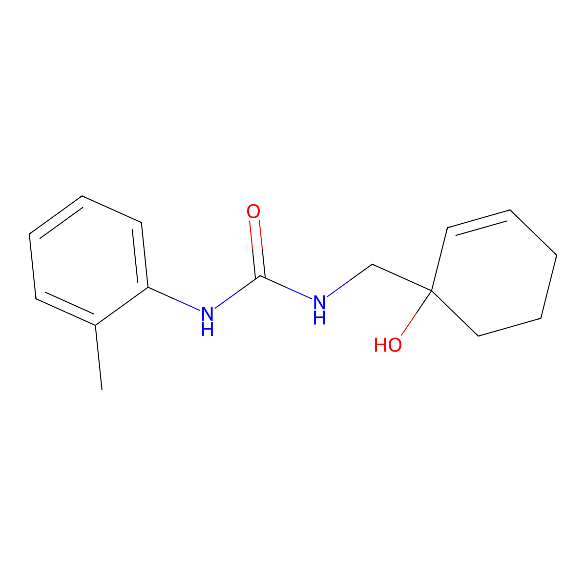 1-[(1-Hydroxycyclohex-2-en-1-yl)methyl]-3-(2-methylphenyl)urea molecular structure, CAS 2097936-16-6