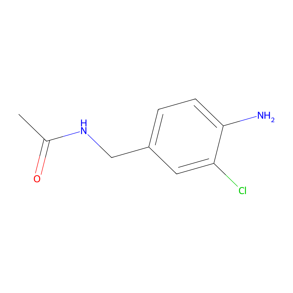 N-[(4-amino-3-chlorophenyl)methyl]acetamide molecular structure, CAS 2097936-23-5