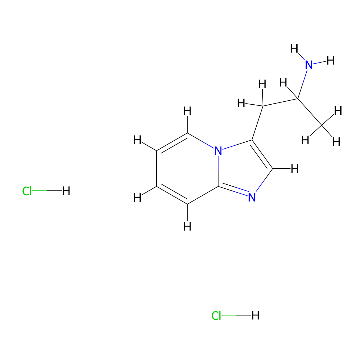 1-(Imidazo[1,2-a]pyridin-3-yl)propan-2-amine dihydrochloride molecular structure, CAS 2097936-93-9