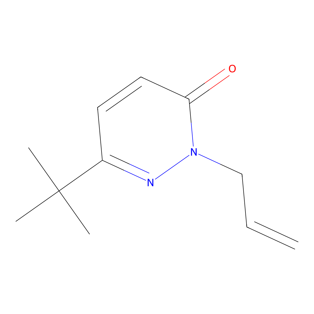 6-Tert-butyl-2-(prop-2-en-1-yl)-2,3-dihydropyridazin-3-one molecular structure, CAS 2097937-11-4