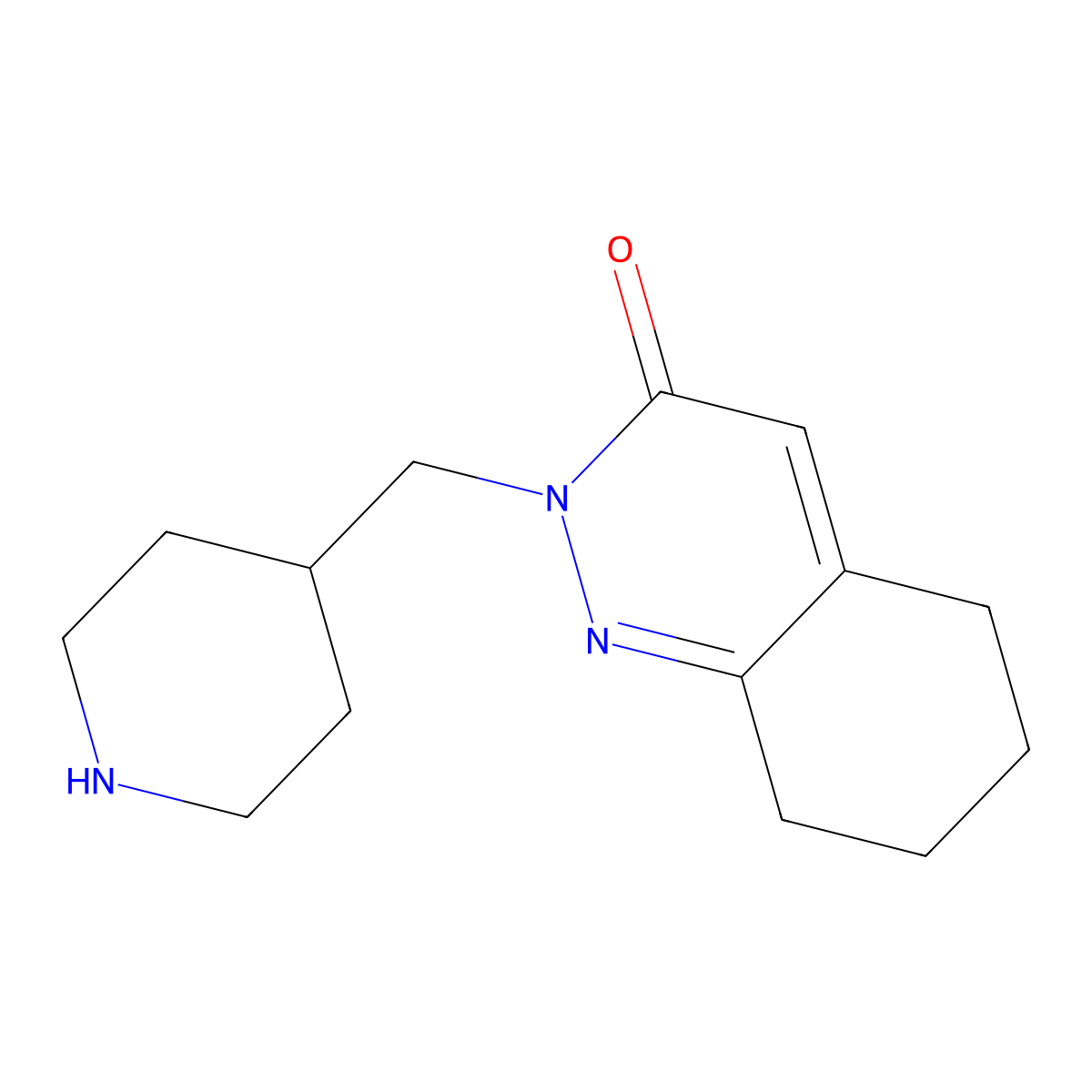 2-[(Piperidin-4-yl)methyl]-2,3,5,6,7,8-hexahydrocinnolin-3-one molecular structure, CAS 2097937-40-9