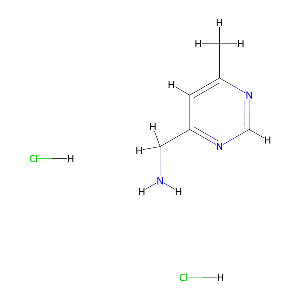 1-(6-Methylpyrimidin-4-yl)methanamine dihydrochloride molecular structure, CAS 2097937-42-1