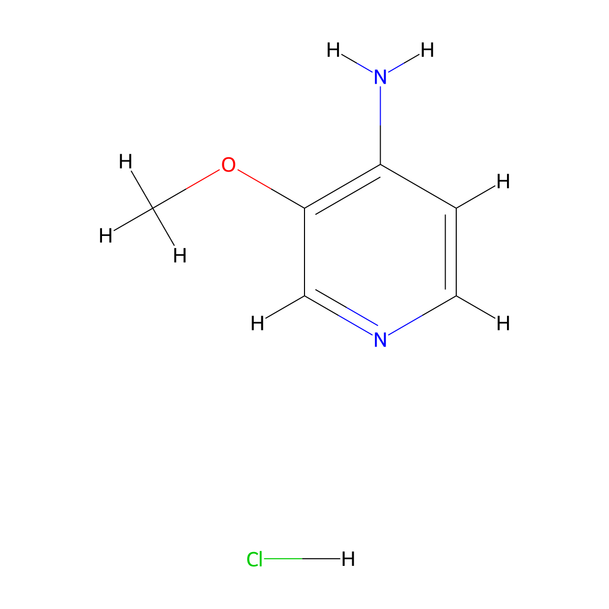 3-Methoxy-pyridin-4-ylamine hydrochloride molecular structure, CAS 2097938-55-9