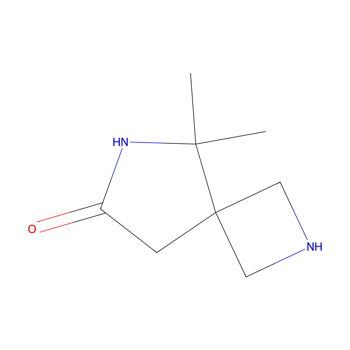 5,5-Dimethyl-2,6-diazaspiro[3.4]octan-7-one molecular structure, CAS 2097951-78-3