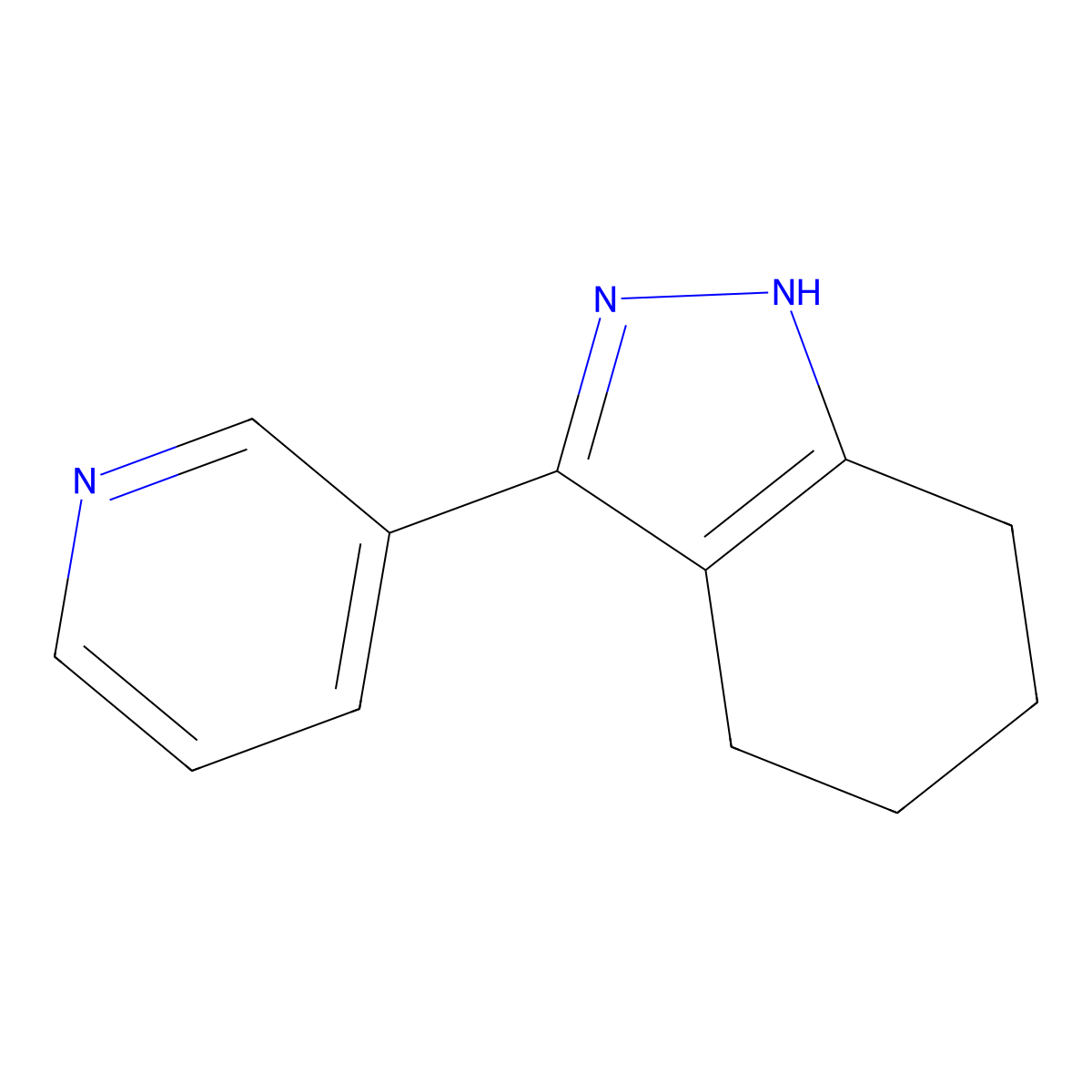 3-(pyridin-3-yl)-4,5,6,7-tetrahydro-1H-indazole molecular structure, CAS 2097954-08-8