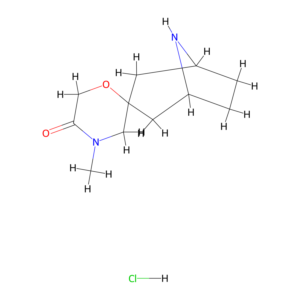 4'-Methyl-8-azaspiro[bicyclo[3.2.1]octane-3,2'-morpholin]-5'-one hydrochloride molecular structure, CAS 2097954-29-3