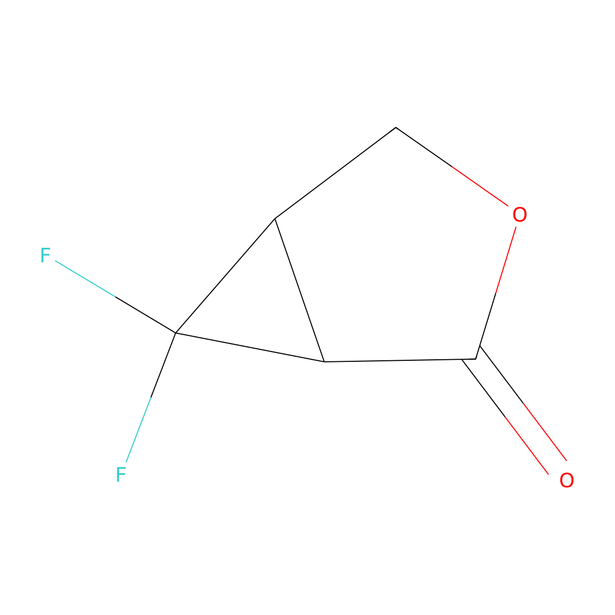 6,6-Difluoro-3-oxabicyclo[3.1.0]hexan-2-one molecular structure, CAS 2097959-27-6