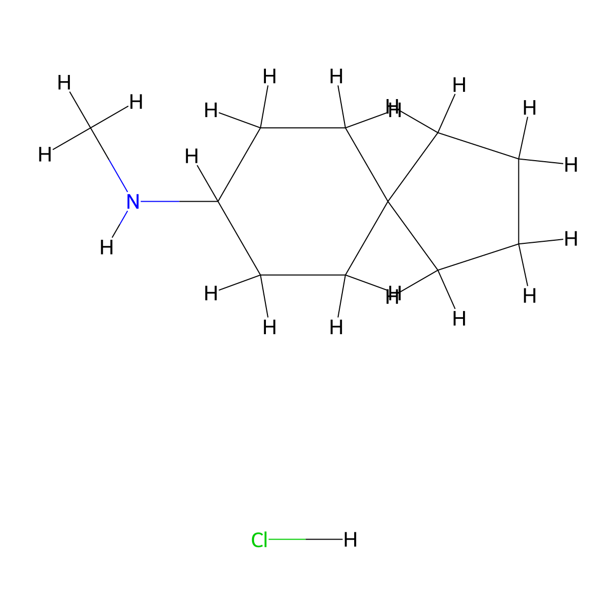 N-methylspiro[4.5]decan-8-amine hydrochloride molecular structure, CAS 2097967-05-8