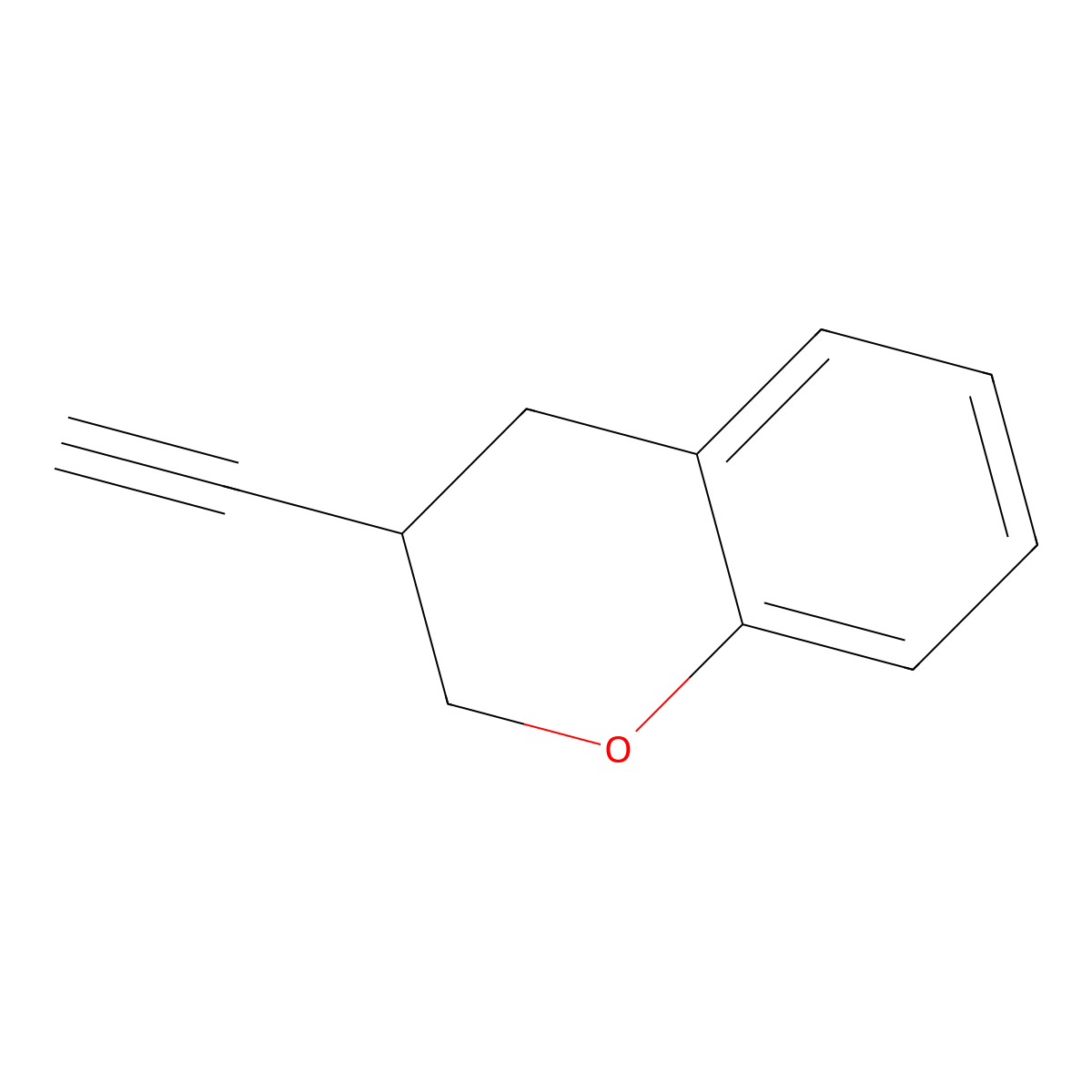 3-ethynyl-3,4-dihydro-2H-1-benzopyran molecular structure, CAS 2097972-67-1