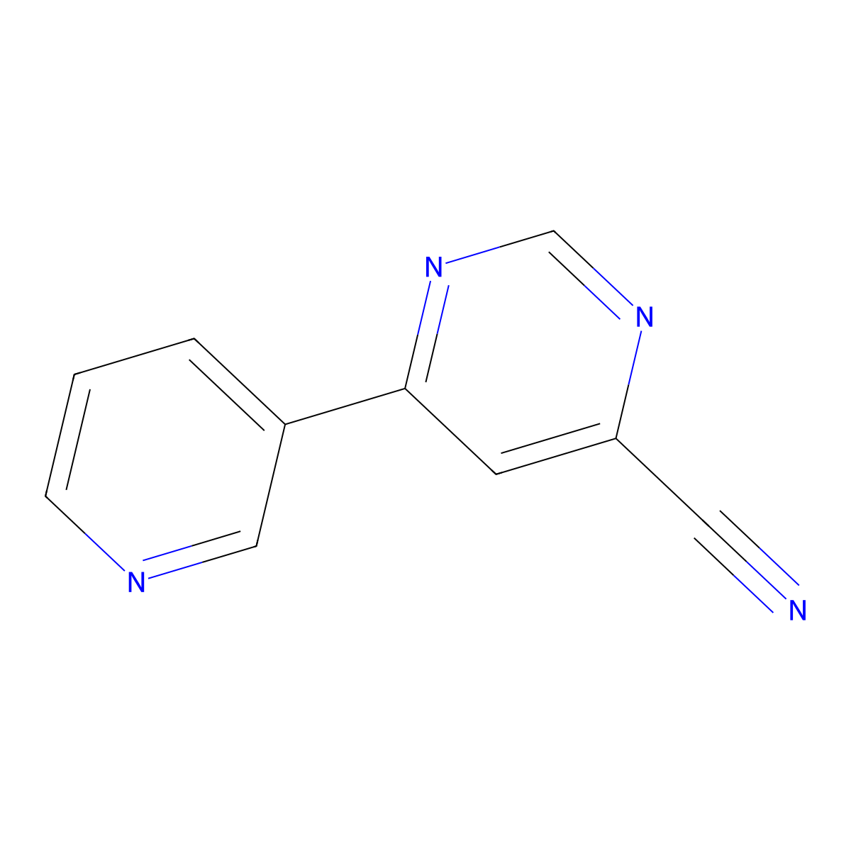 6-(Pyridin-3-yl)pyrimidine-4-carbonitrile molecular structure, CAS 2097973-98-1