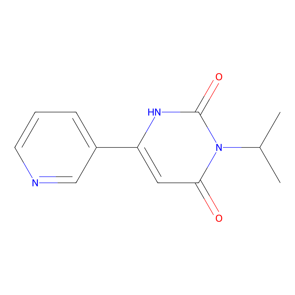 3-(Propan-2-yl)-6-(pyridin-3-yl)-1,2,3,4-tetrahydropyrimidine-2,4-dione molecular structure, CAS 2097974-36-0