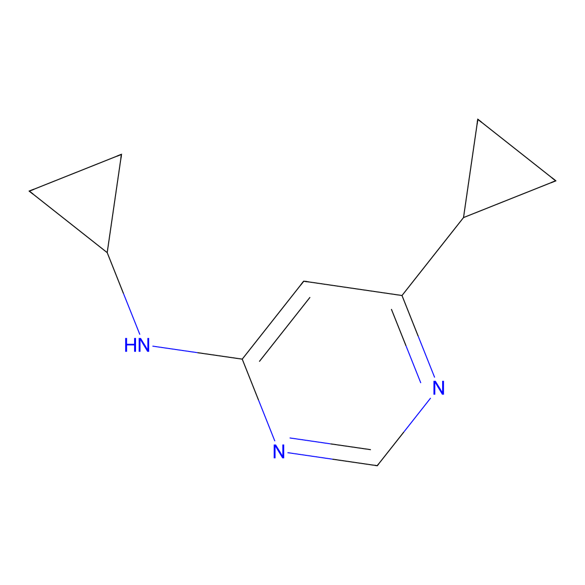 N,6-dicyclopropylpyrimidin-4-amine molecular structure, CAS 2097976-59-3