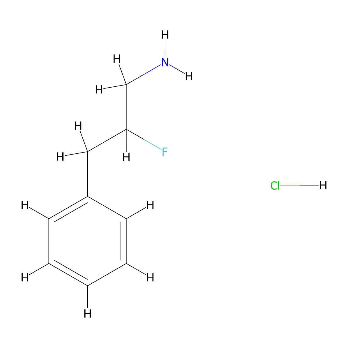 2-Fluoro-3-phenylpropan-1-amine hydrochloride molecular structure, CAS 2097978-48-6