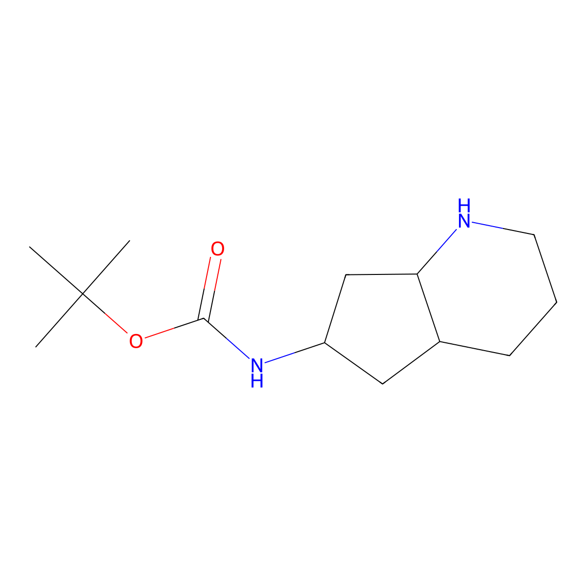 tert-Butyl (octahydro-1H-cyclopenta[b]pyridin-6-yl)carbamate molecular structure, CAS 2097989-97-2