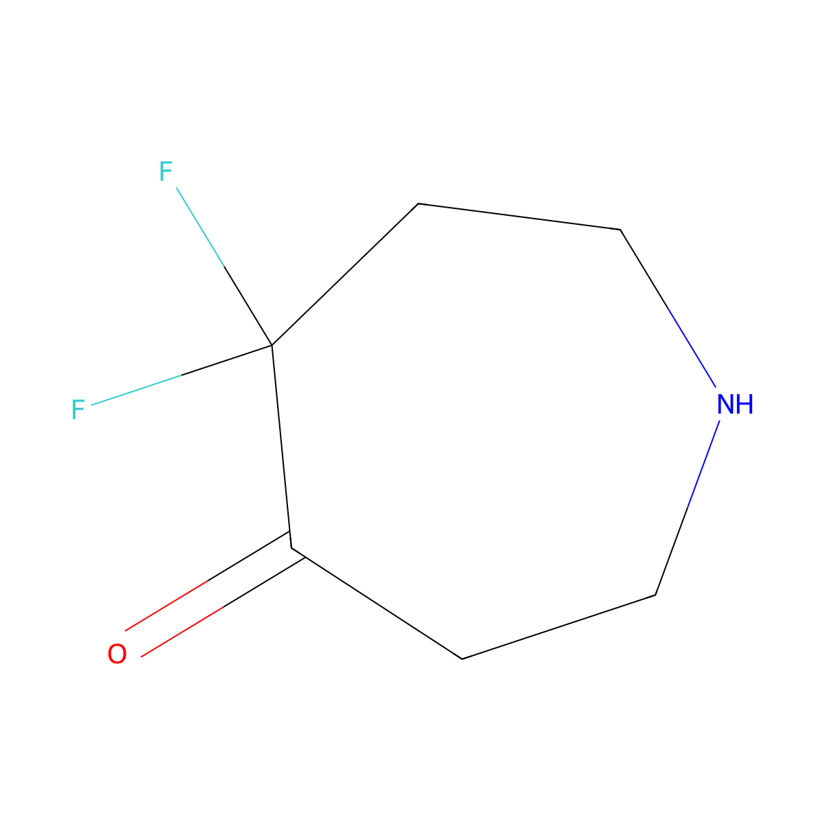 5,5-Difluoroazepan-4-one molecular structure, CAS 2097991-19-8