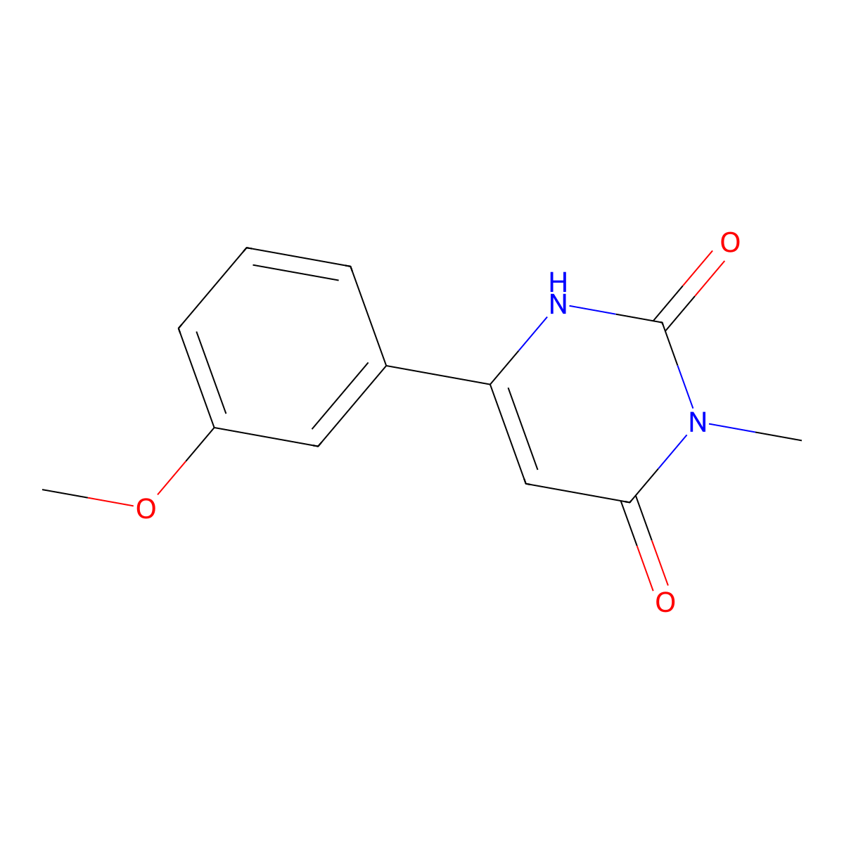 6-(3-Methoxyphenyl)-3-methyl-1,2,3,4-tetrahydropyrimidine-2,4-dione molecular structure, CAS 2097997-86-7