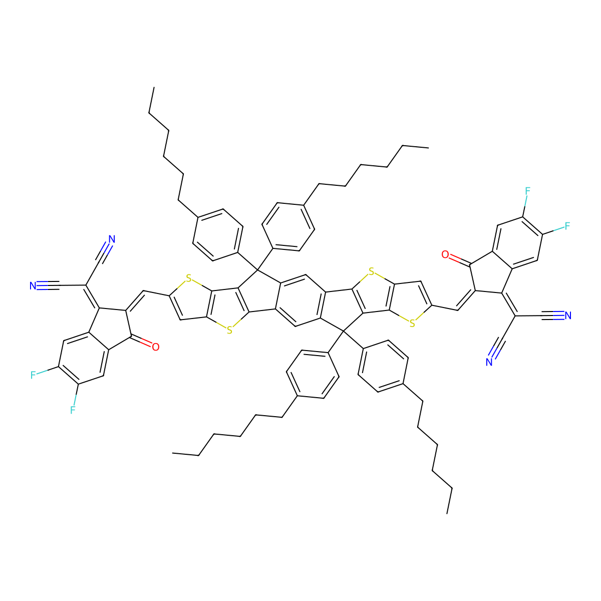 Itic-4F molecular structure, CAS 2097998-59-7