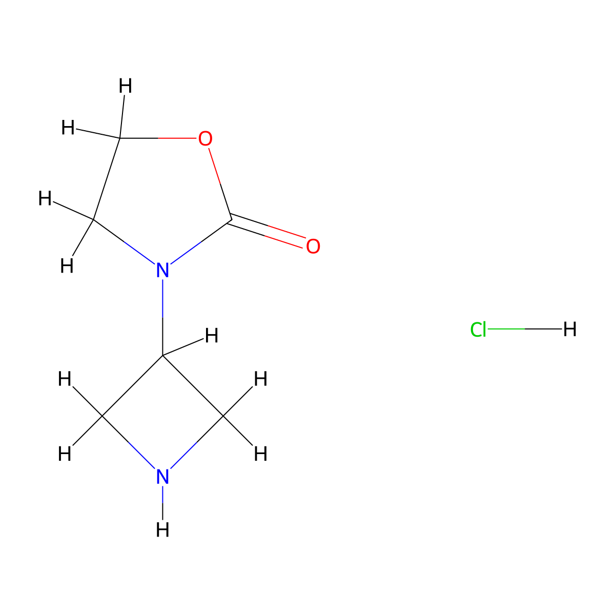 3-(Azetidin-3-yl)oxazolidin-2-one hydrochloride molecular structure, CAS 2097999-67-0