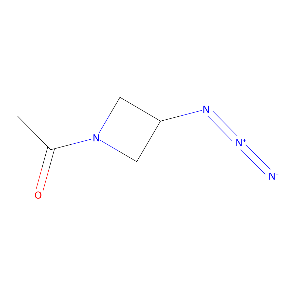 1-(3-Azidoazetidin-1-yl)ethan-1-one molecular structure, CAS 2098011-59-5