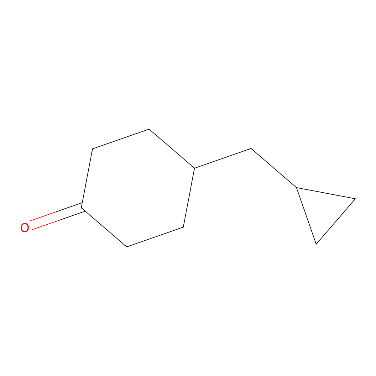 4-(Cyclopropylmethyl)cyclohexan-1-one molecular structure, CAS 2098022-93-4