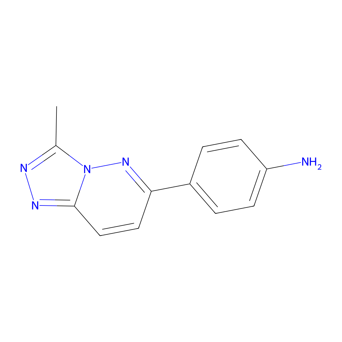 4-(3-Methyl-[1,2,4]triazolo[4,3-b]pyridazin-6-yl)aniline molecular structure, CAS 2098023-97-1
