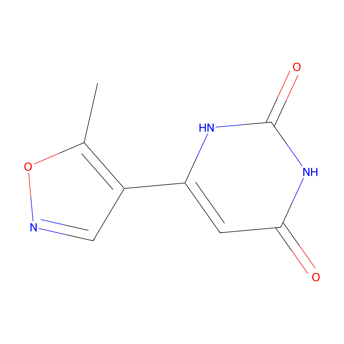6-(5-methylisoxazol-4-yl)pyrimidine-2,4(1H,3H)-dione molecular structure, CAS 2098024-20-3
