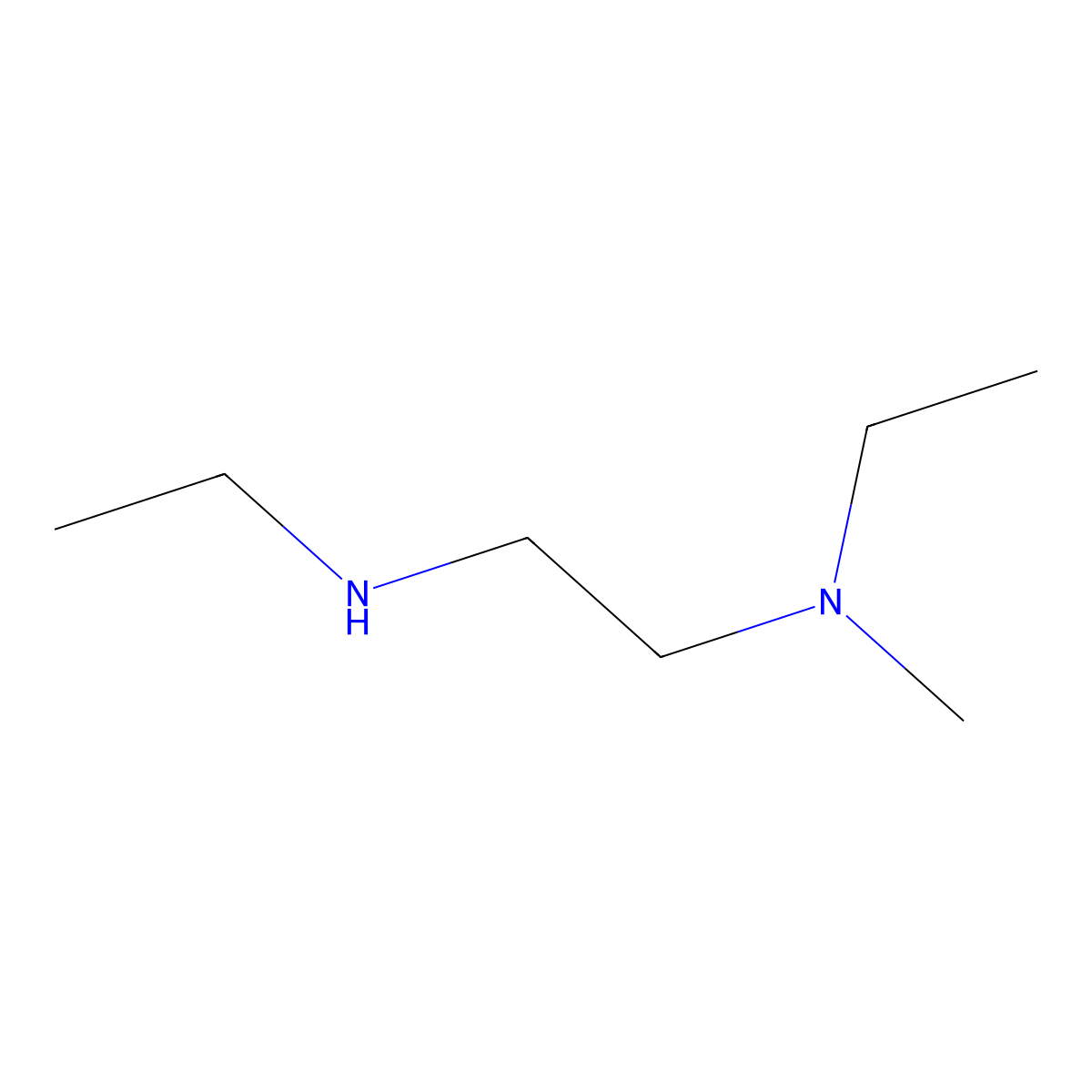 Ethyl((2-[ethyl(methyl)amino]ethyl))amine molecular structure, CAS 209803-38-3