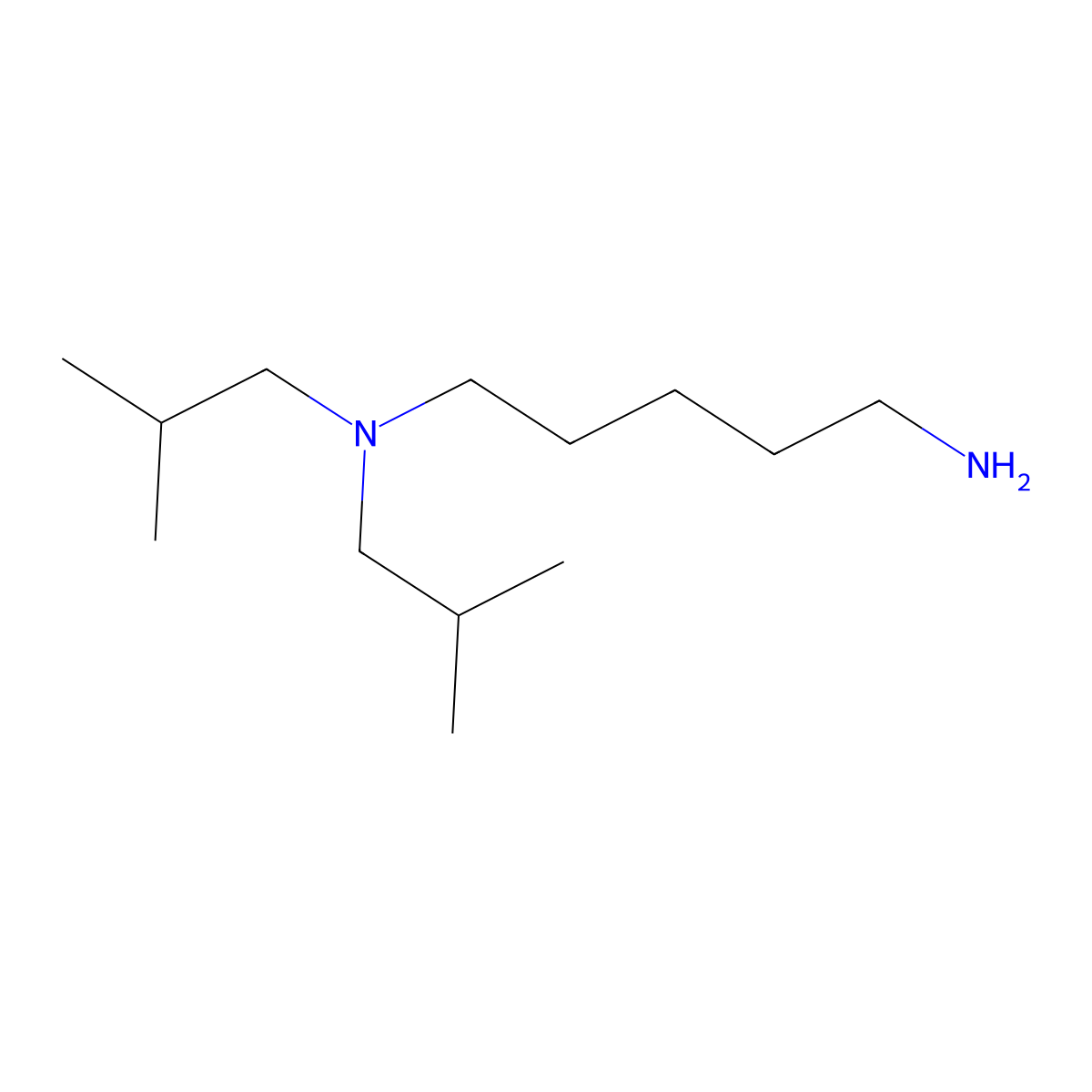 5-(Diisobutylamino)amylamine molecular structure, CAS 209803-39-4