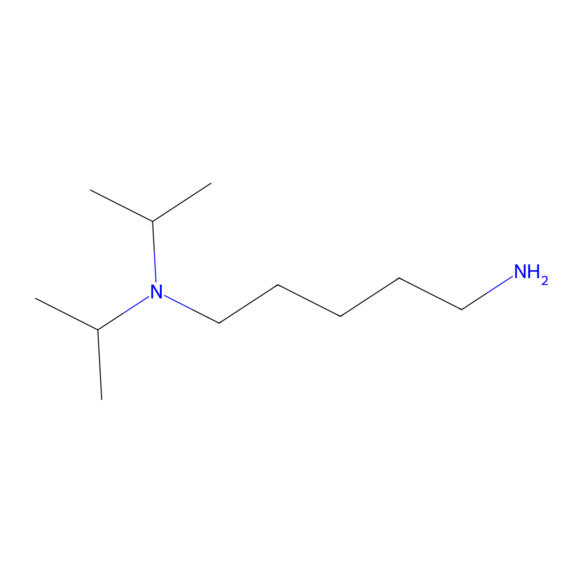 N',N'-di(propan-2-yl)pentane-1,5-diamine molecular structure, CAS 209803-40-7