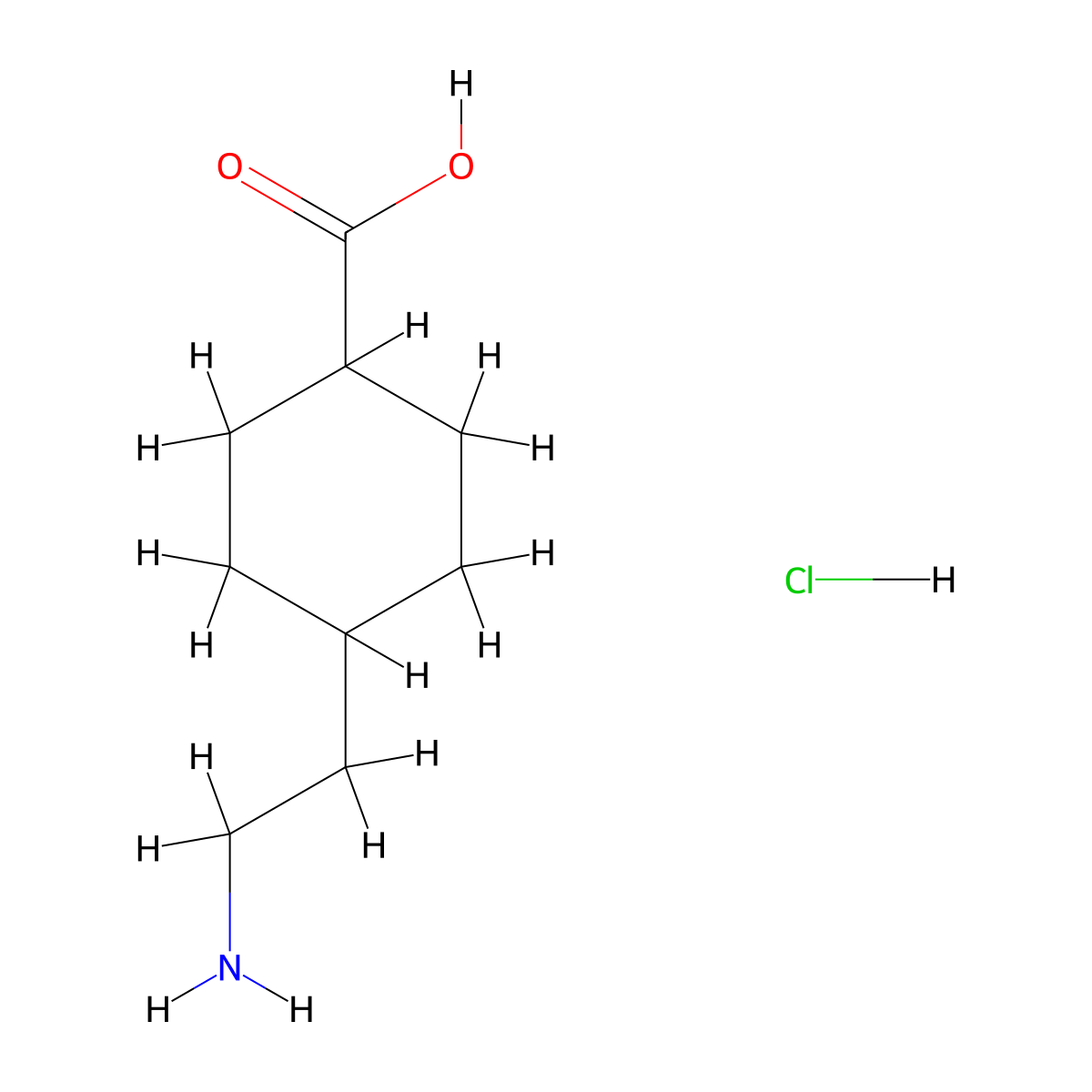 4-(2-Aminoethyl)cyclohexane-1-carboxylic acid hydrochloride molecular structure, CAS 2098051-02-4