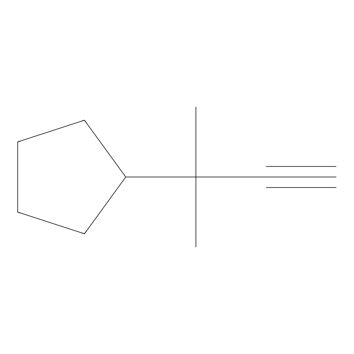 (2-Methylbut-3-yn-2-yl)cyclopentane molecular structure, CAS 2098058-67-2