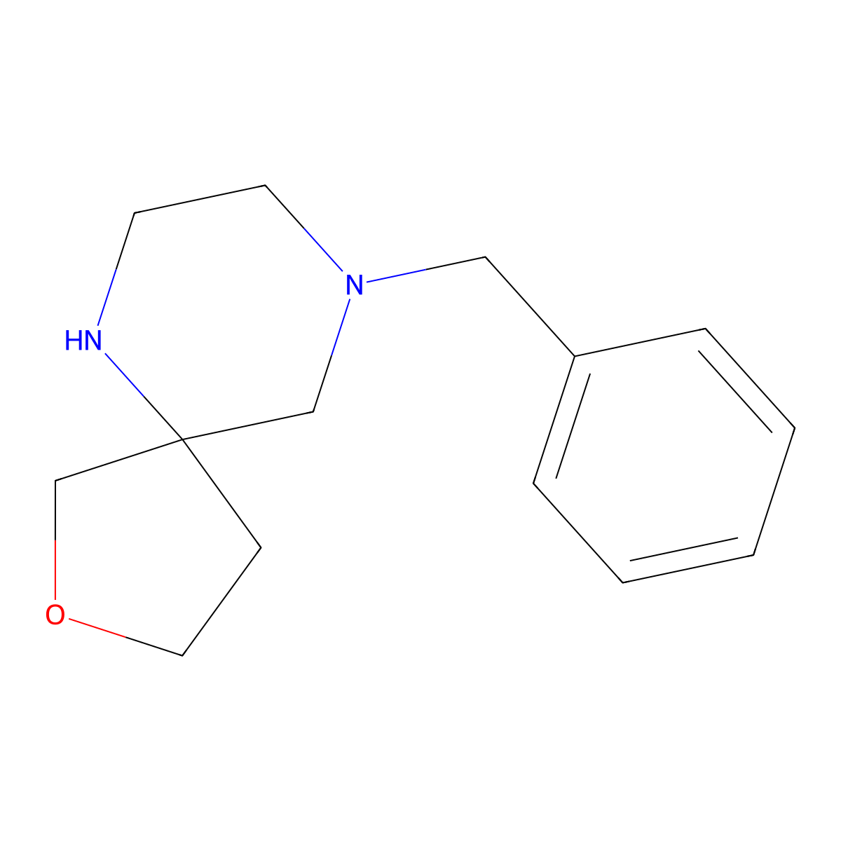 9-Benzyl-2-oxa-6,9-diazaspiro[4.5]decane molecular structure, CAS 2098067-41-3