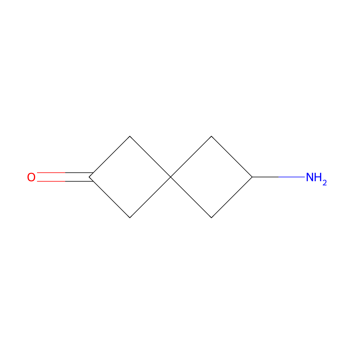 6-Aminospiro[3.3]heptan-2-one molecular structure, CAS 2098068-14-3