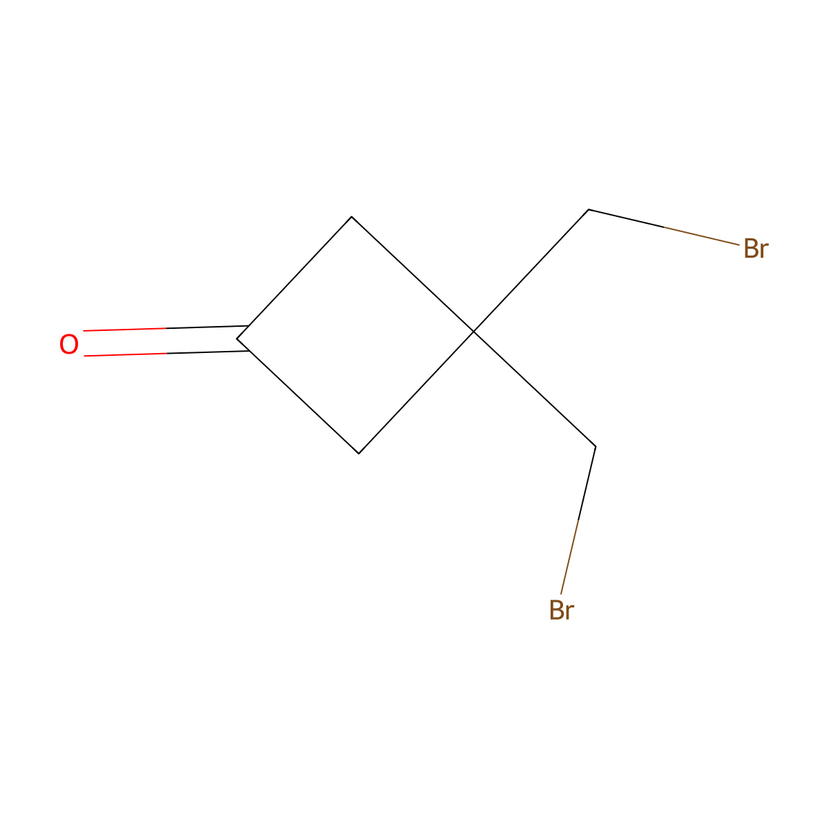 3,3-Bis(bromomethyl)cyclobutan-1-one molecular structure, CAS 2098068-22-3
