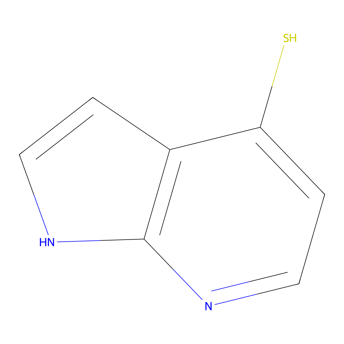 1H-pyrrolo[2,3-b]pyridine-4-thiol molecular structure, CAS 2098068-90-5