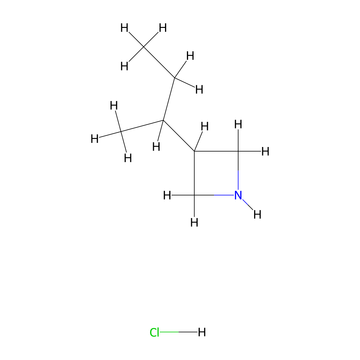 3-(Butan-2-yl)azetidine hydrochloride molecular structure, CAS 2098073-48-2