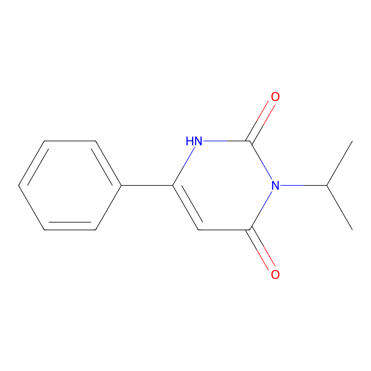 6-Phenyl-3-(propan-2-yl)-1,2,3,4-tetrahydropyrimidine-2,4-dione molecular structure, CAS 2098075-94-4